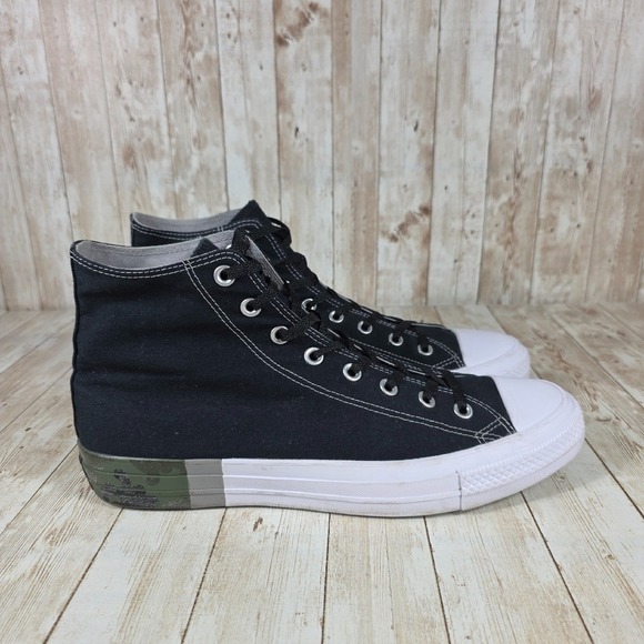 Converse Chuck Taylor All Star High Top‎ Black Camo Sneakers Mens Size 11 - Picture 1 of 8